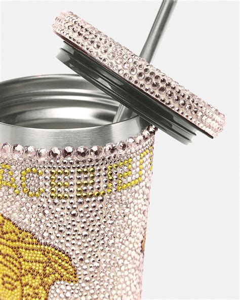 versace cup with straw|Crystal Medusa Travel Cup .